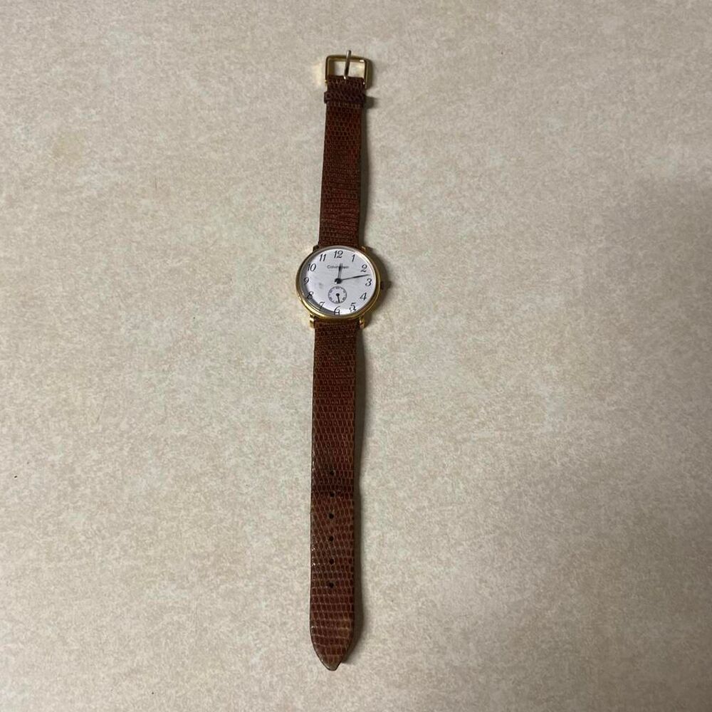 Calvin-klein Men's Brown and Gold Watch